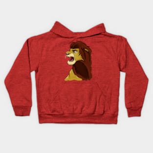 African Cartoon Lion Kids Hoodie